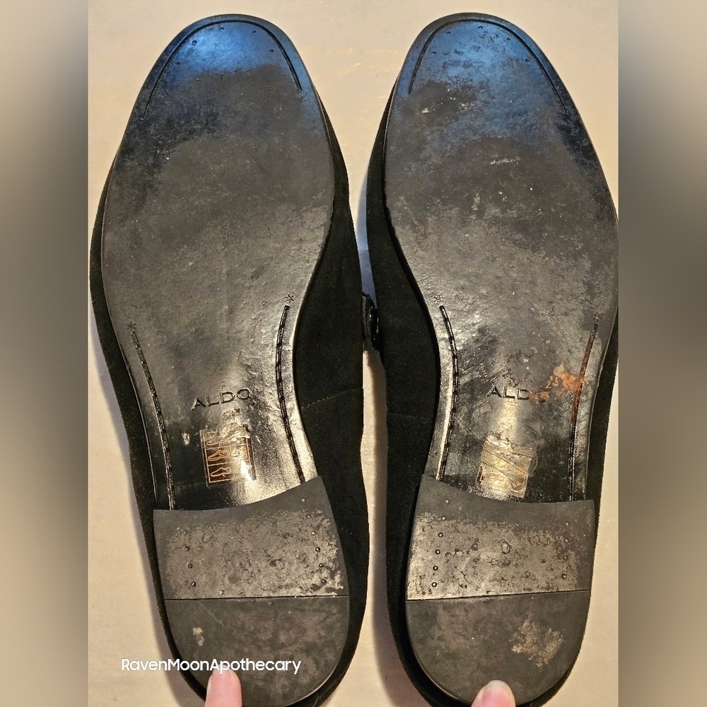 Mens Aldo Tassle Velvet Shoes - Picture 2 of 7